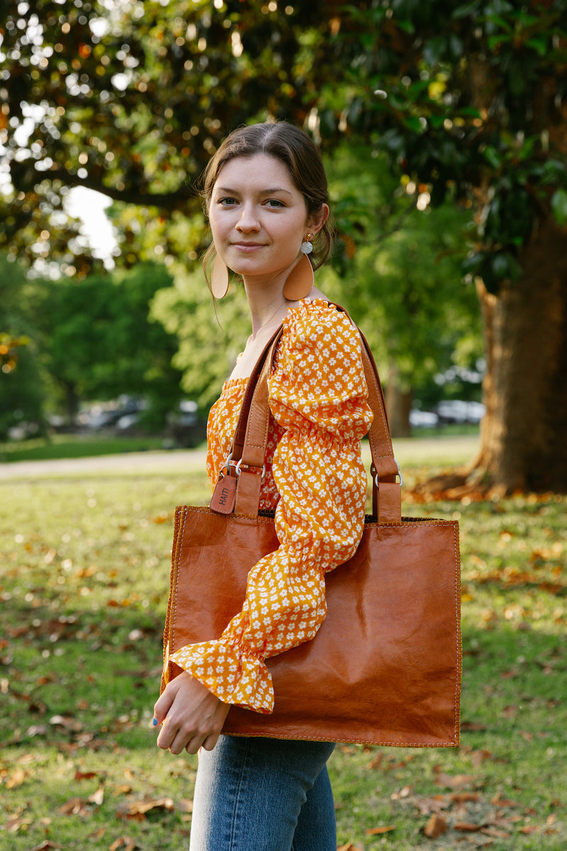 Handmade Leather Tote Bag