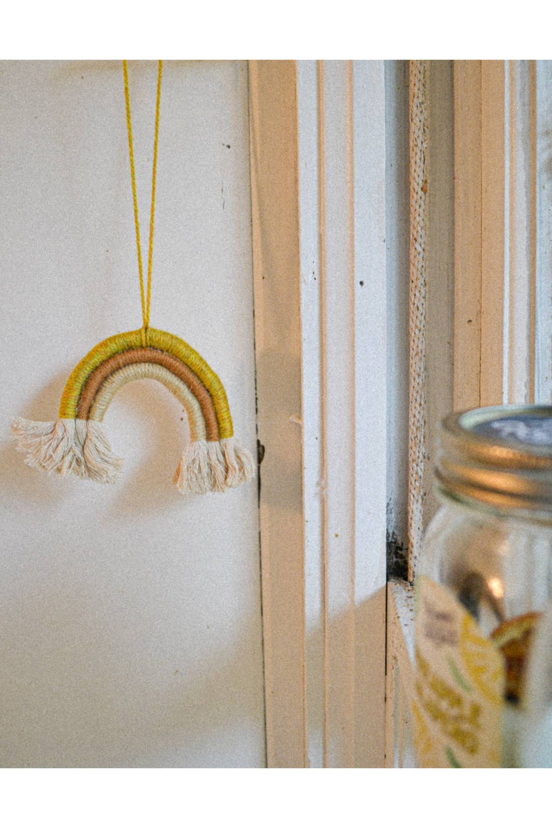 Macrame rainbow on sale garland