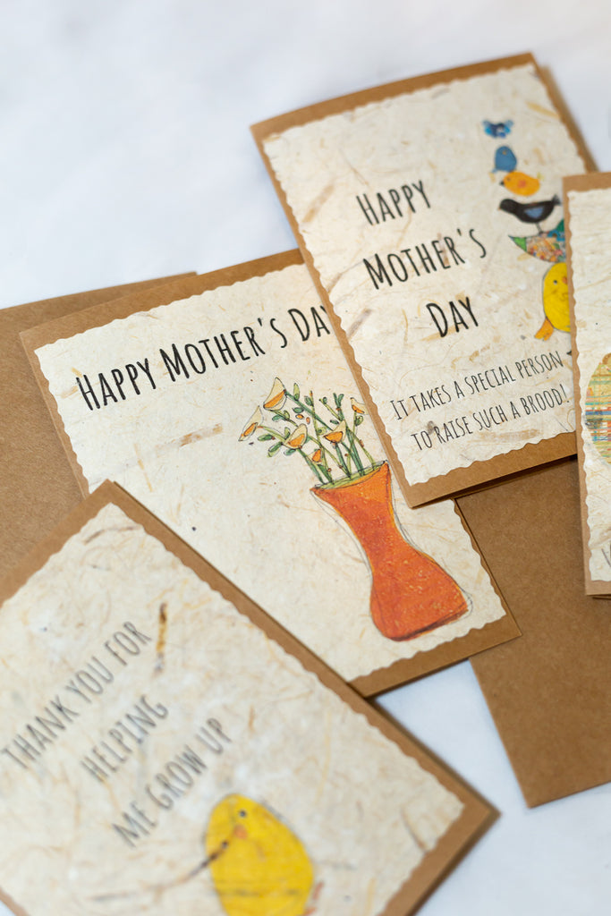 Banana Paper Mother's Day Cards