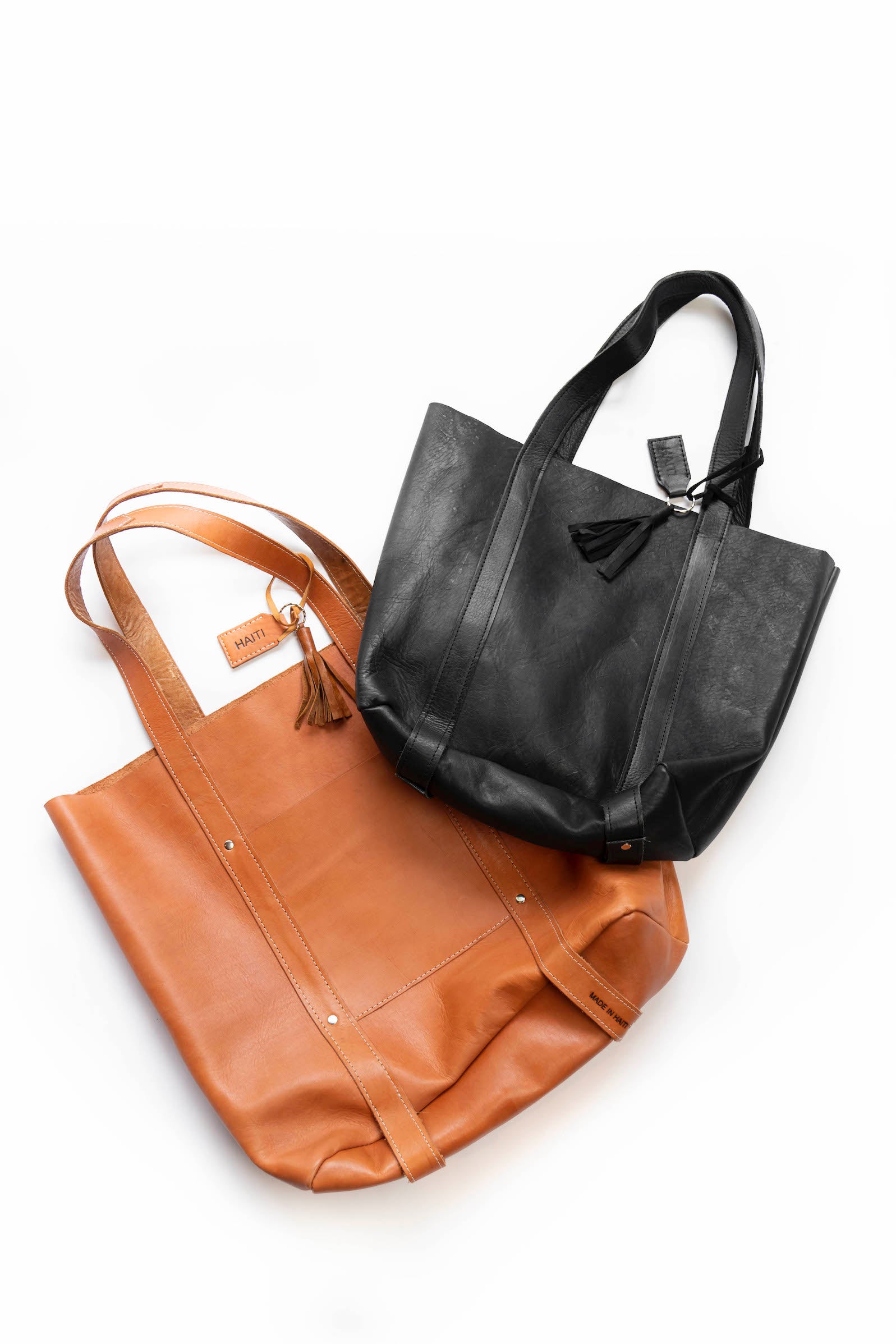 2nd Story Goods Large Raw Leather Tote